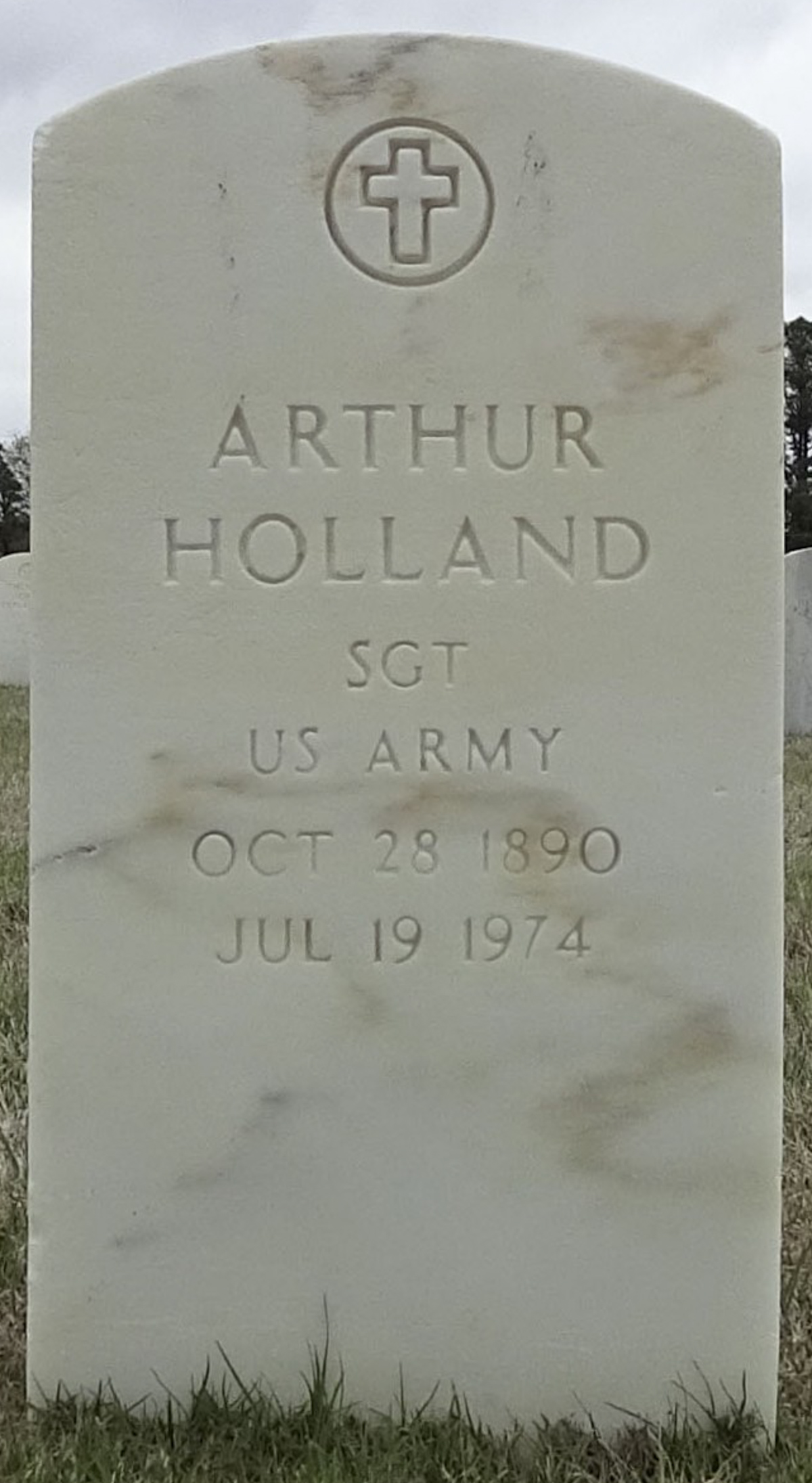 Gravesite marker image for arthur holland