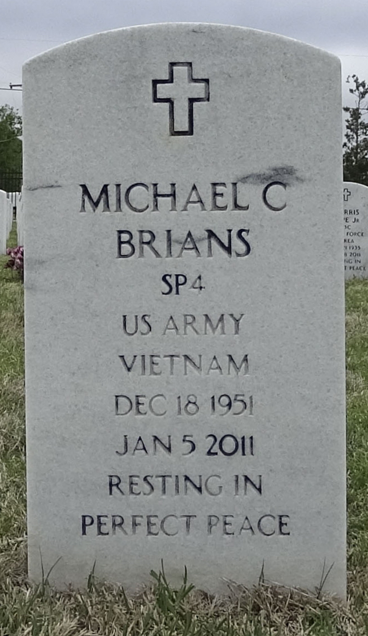 Gravesite marker image for michael c brians