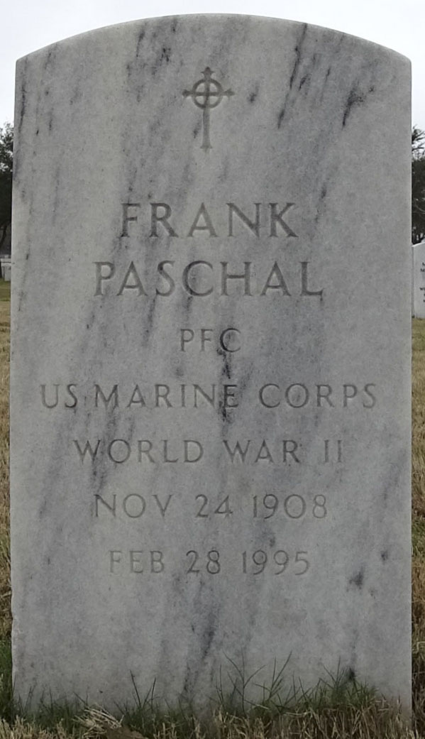 Gravesite marker image for frank paschal