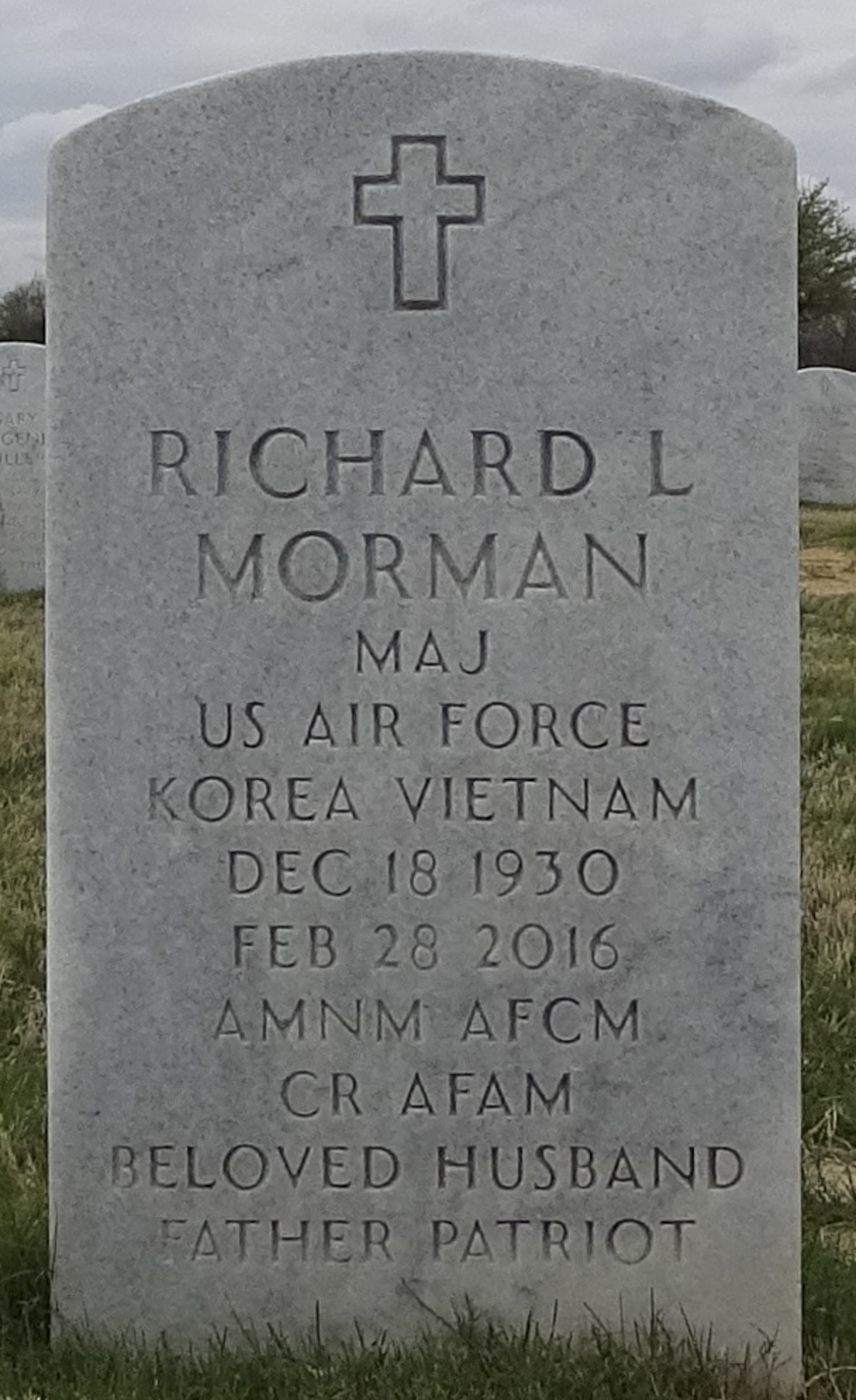 Gravesite marker image for richard laurie morman