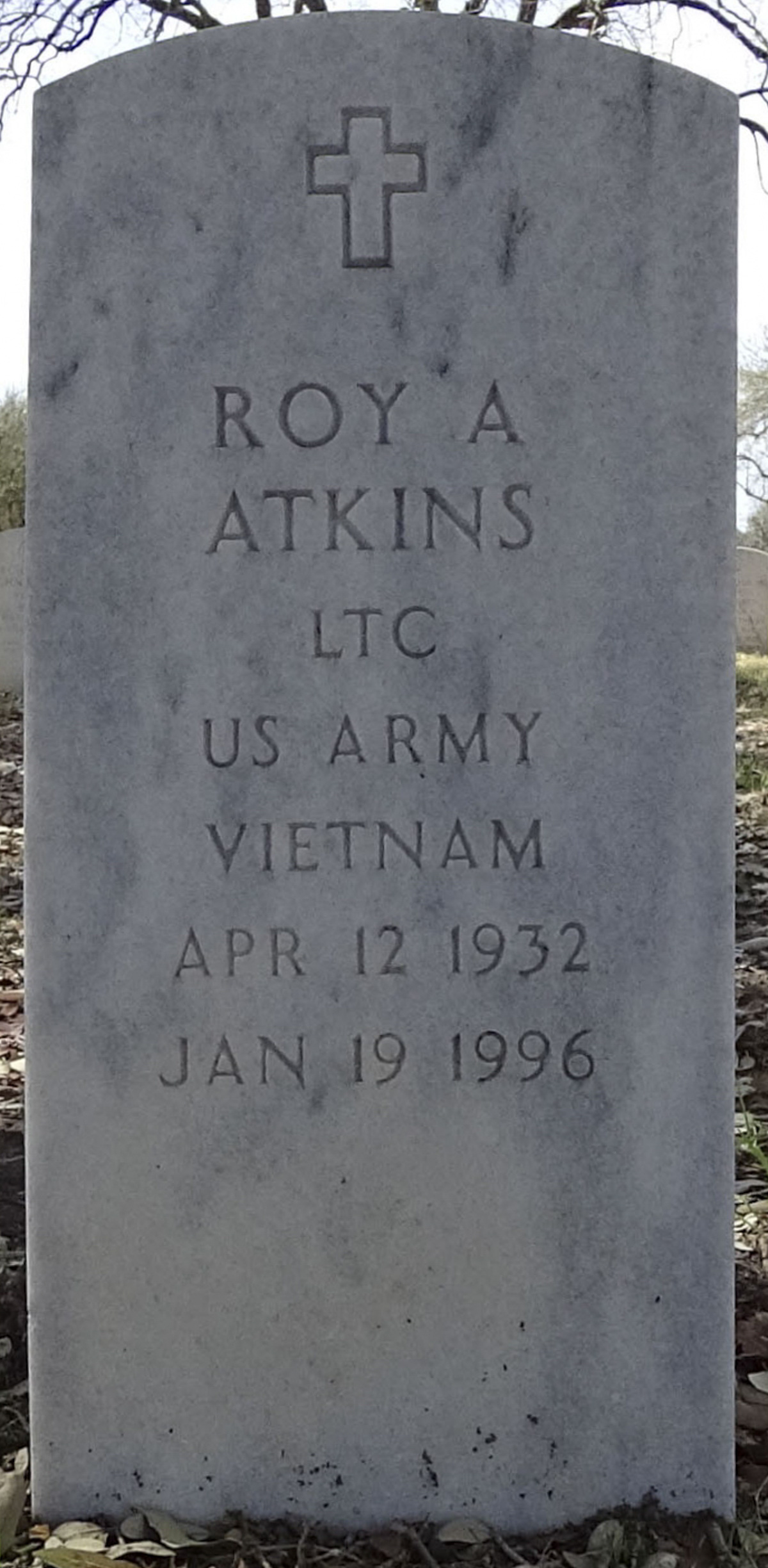 Gravesite marker image for roy a atkins