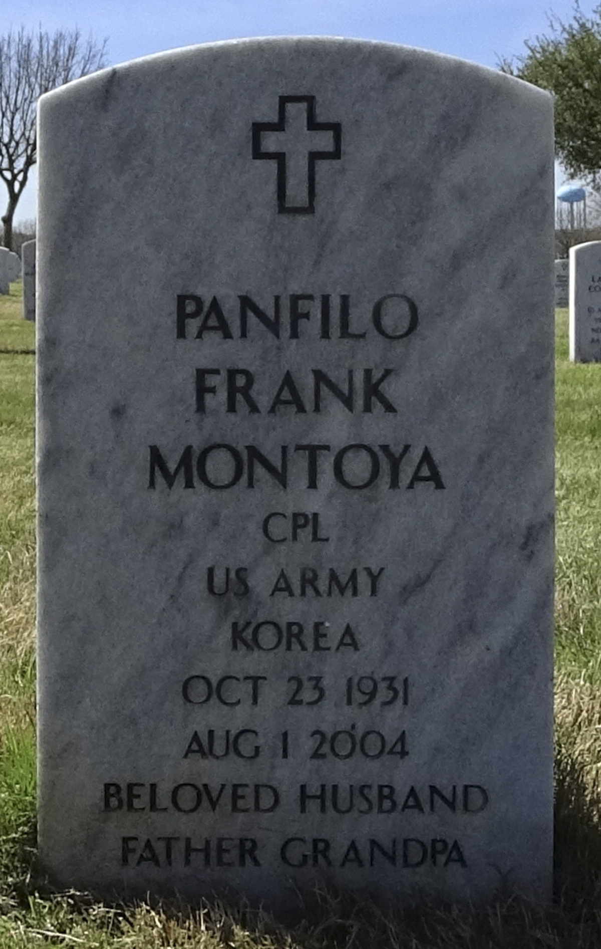 Gravesite marker image for panfilo frank montoya