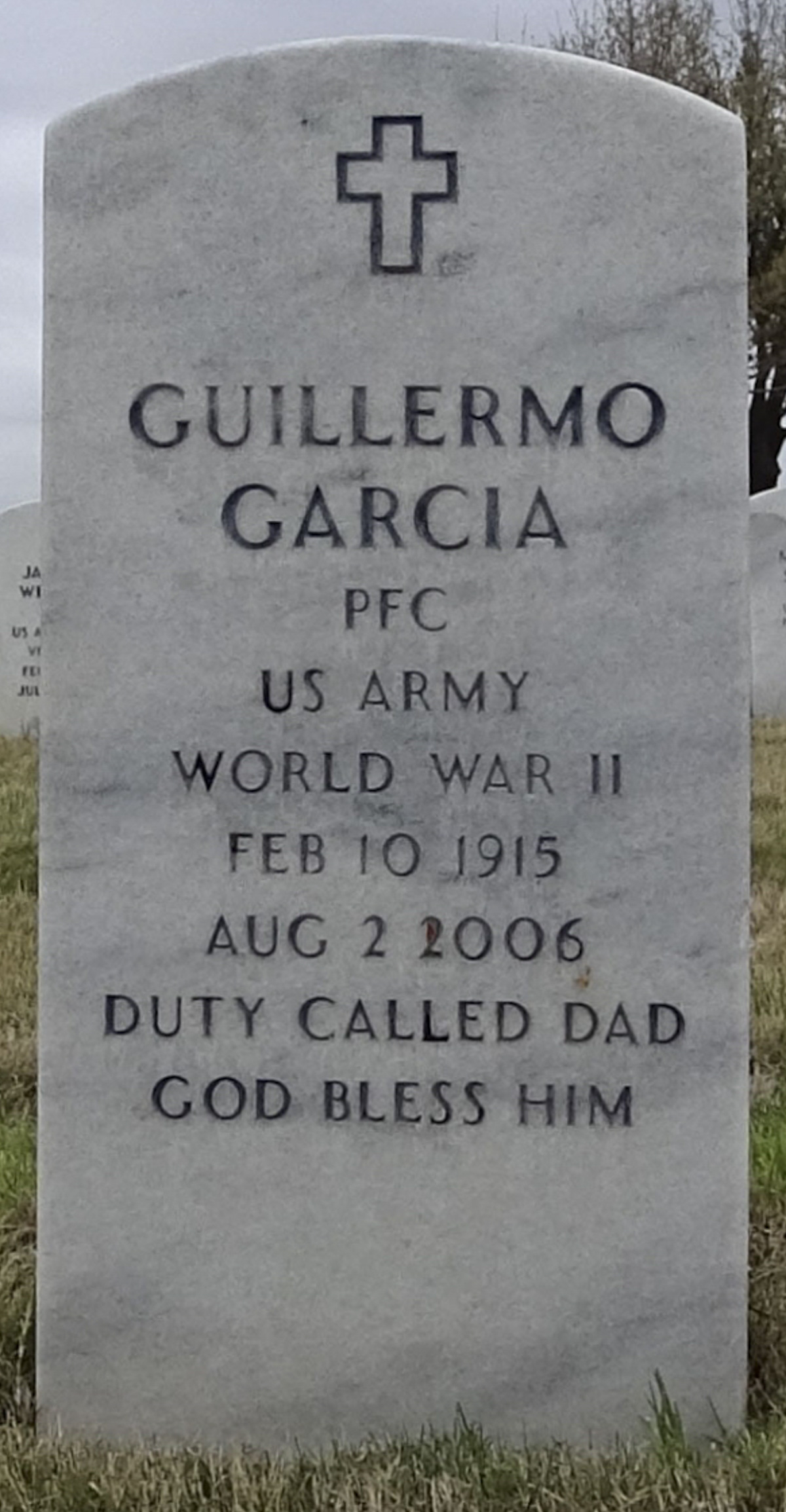 Gravesite marker image for guillermo garcia