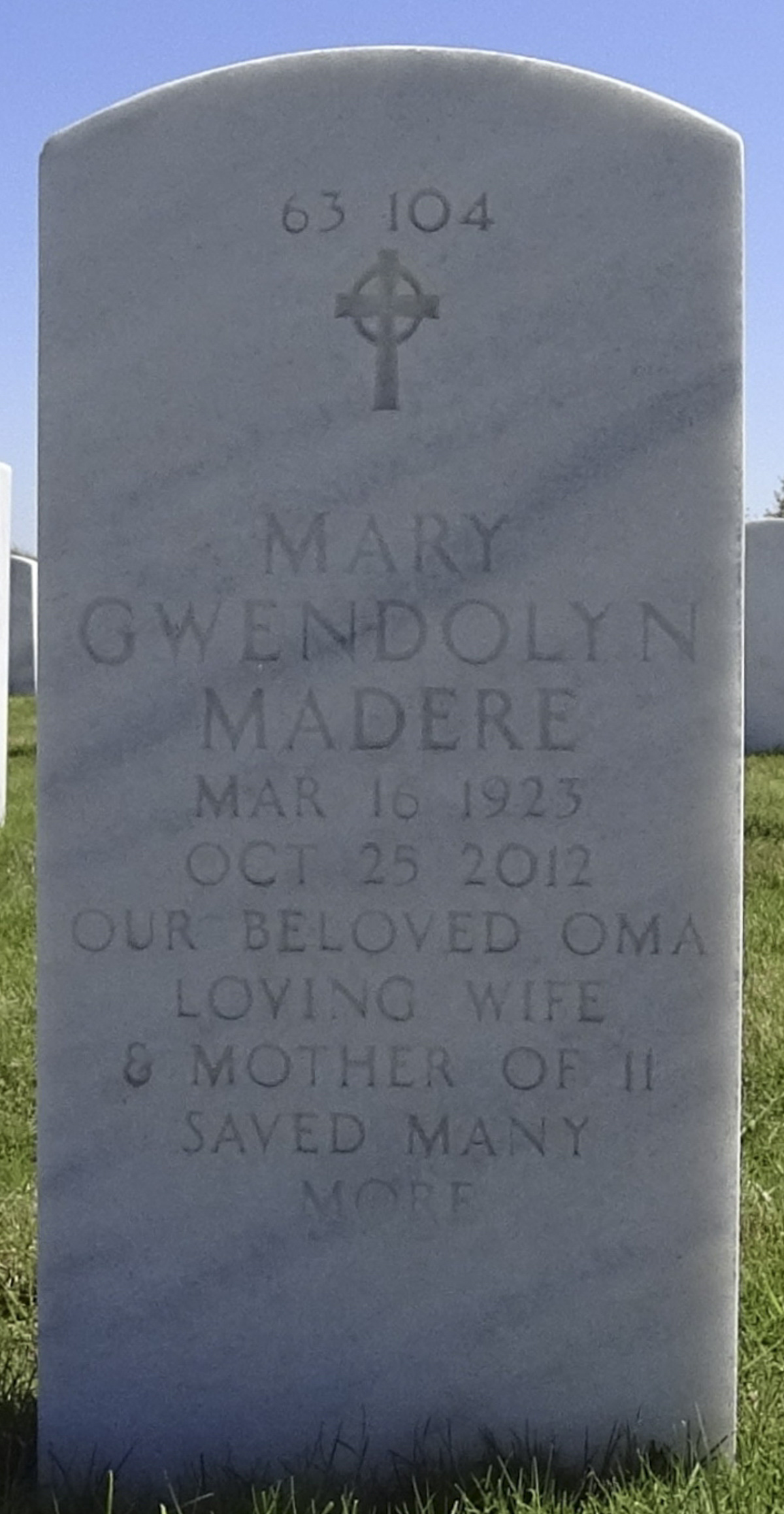 Gravesite marker image for glenn wesley madere jr