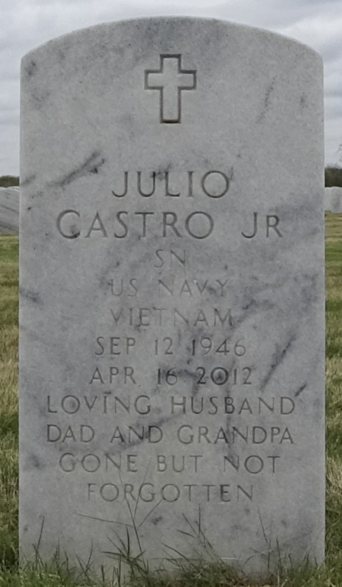 Gravesite marker image for julio castro jr