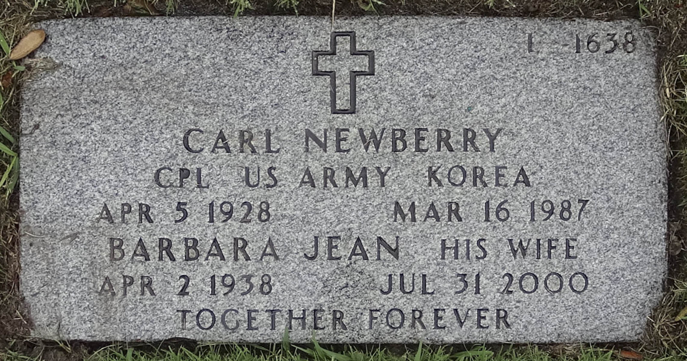 Gravesite marker image for carl newberry
