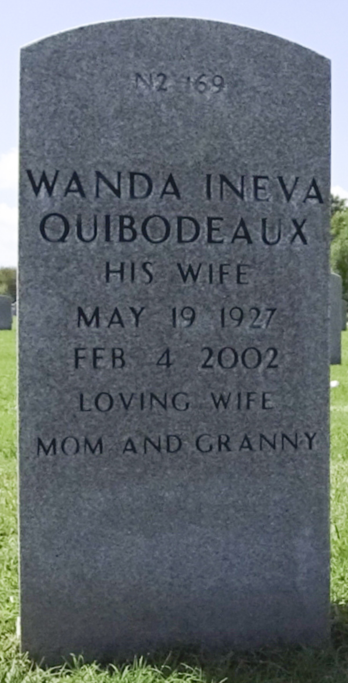 Gravesite marker image for john h quibodeaux