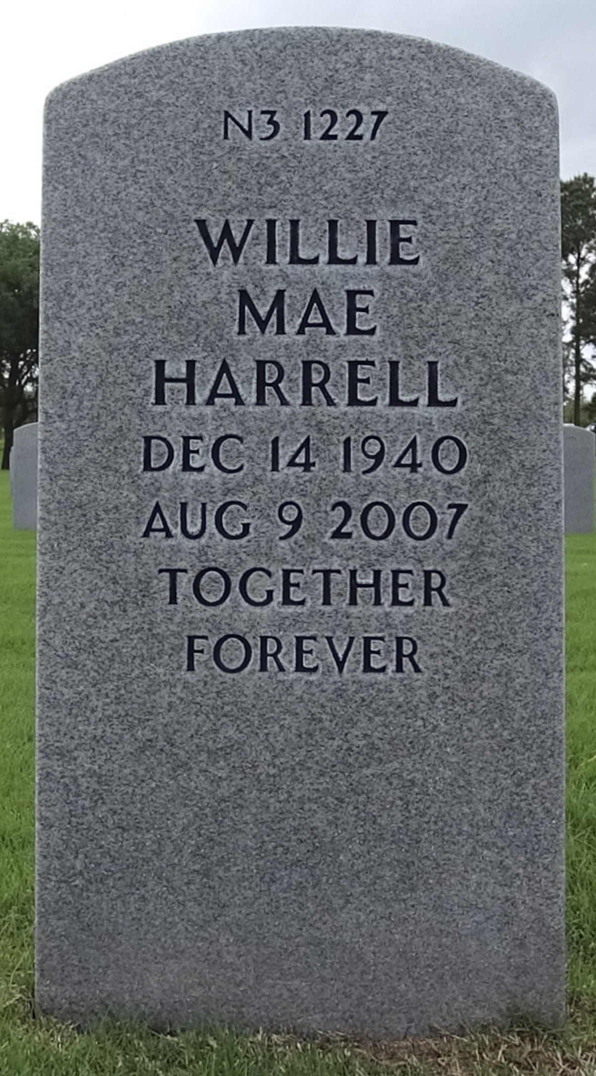 Gravesite marker image for thomas e harrell