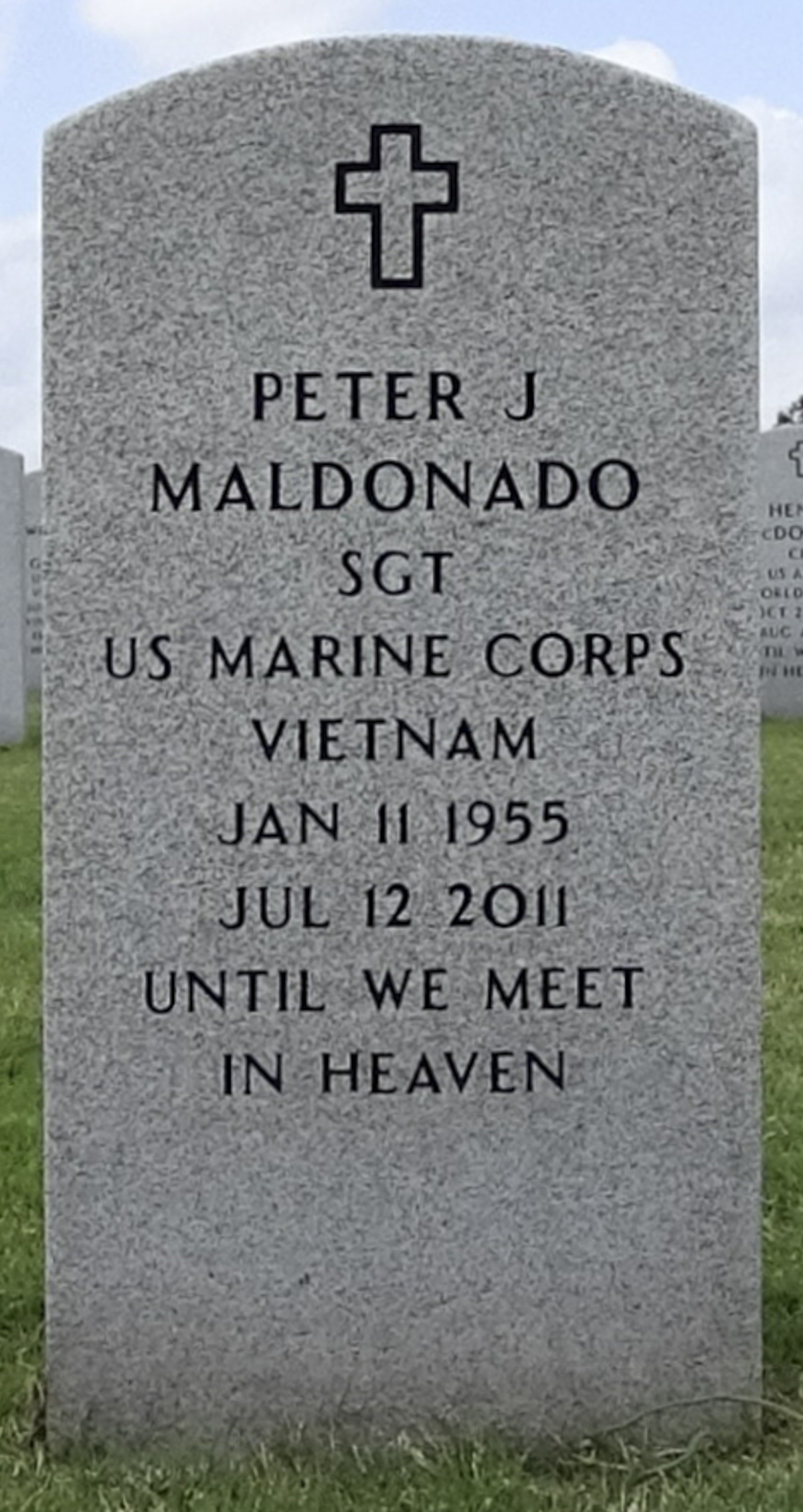 Gravesite marker image for peter j maldonado