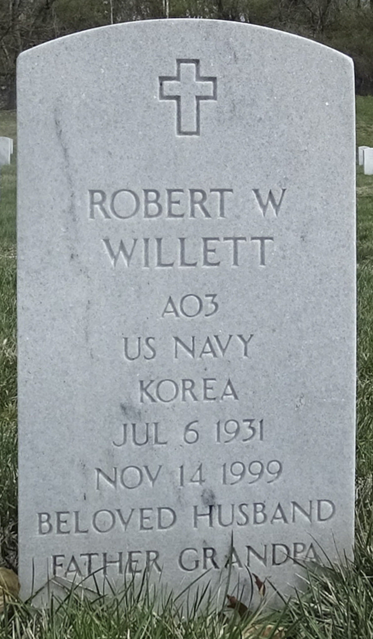 Gravesite marker image for robert w willett