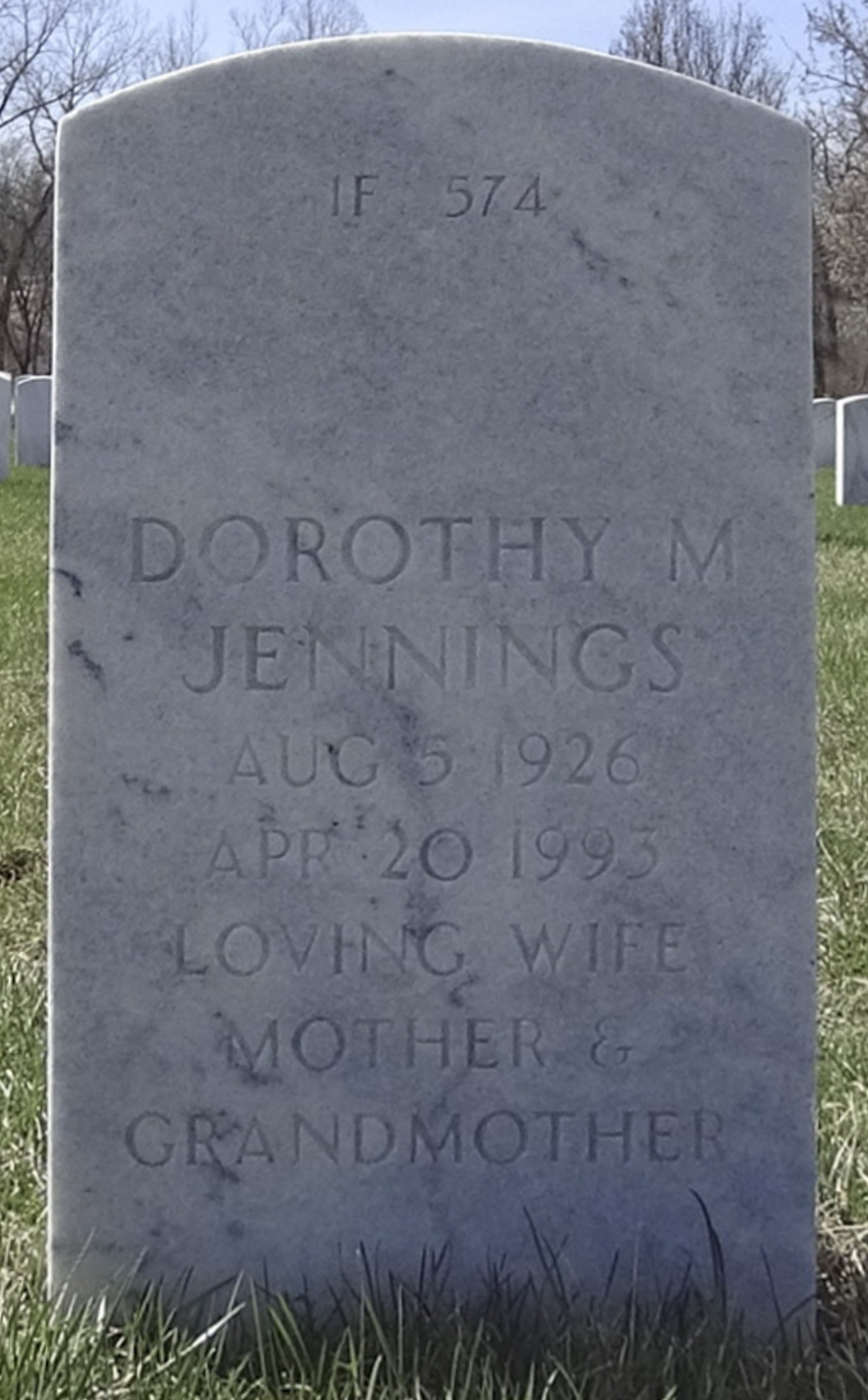 Gravesite marker image for harley earl jennings