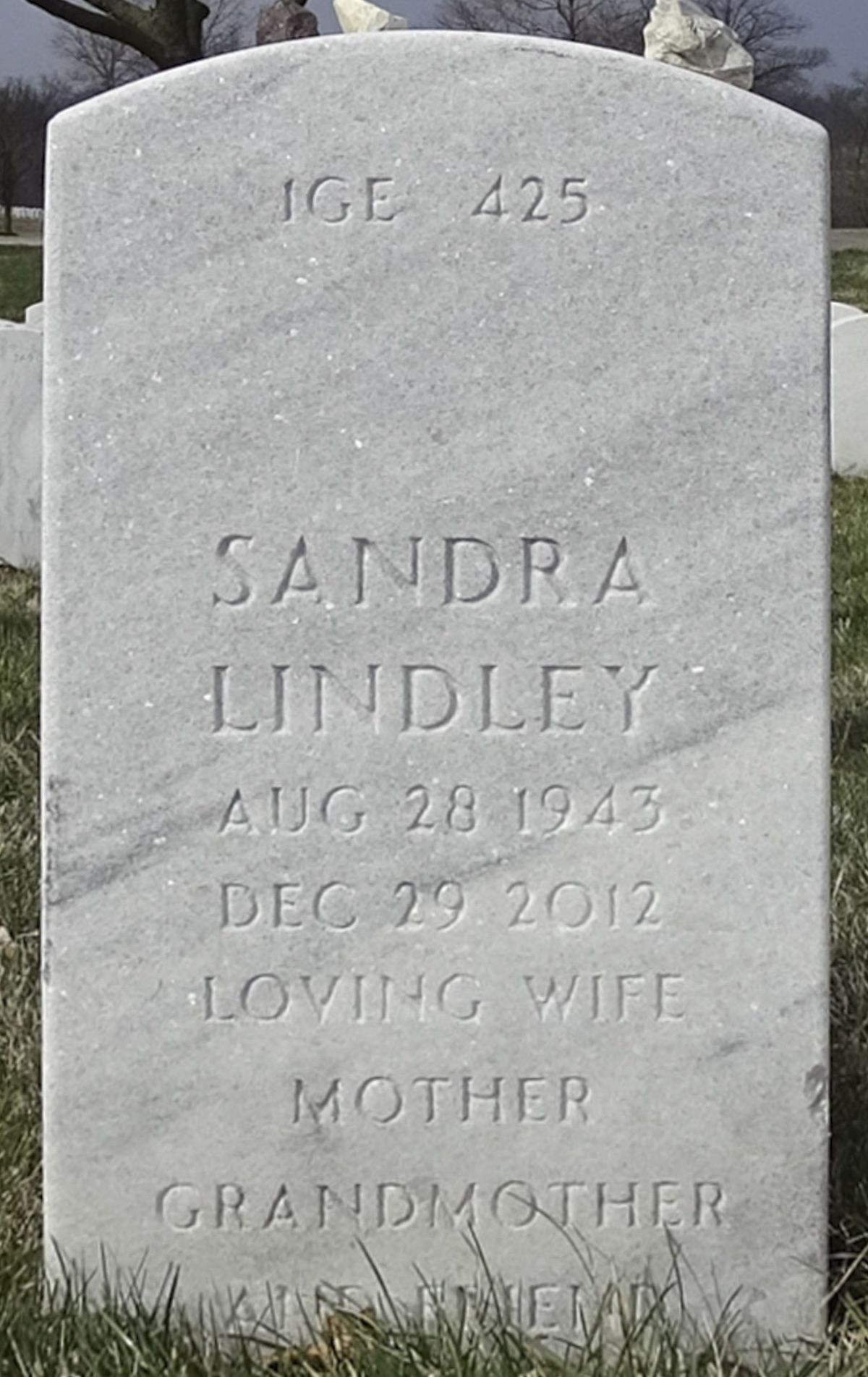 Gravesite marker image for jerry philip lindley