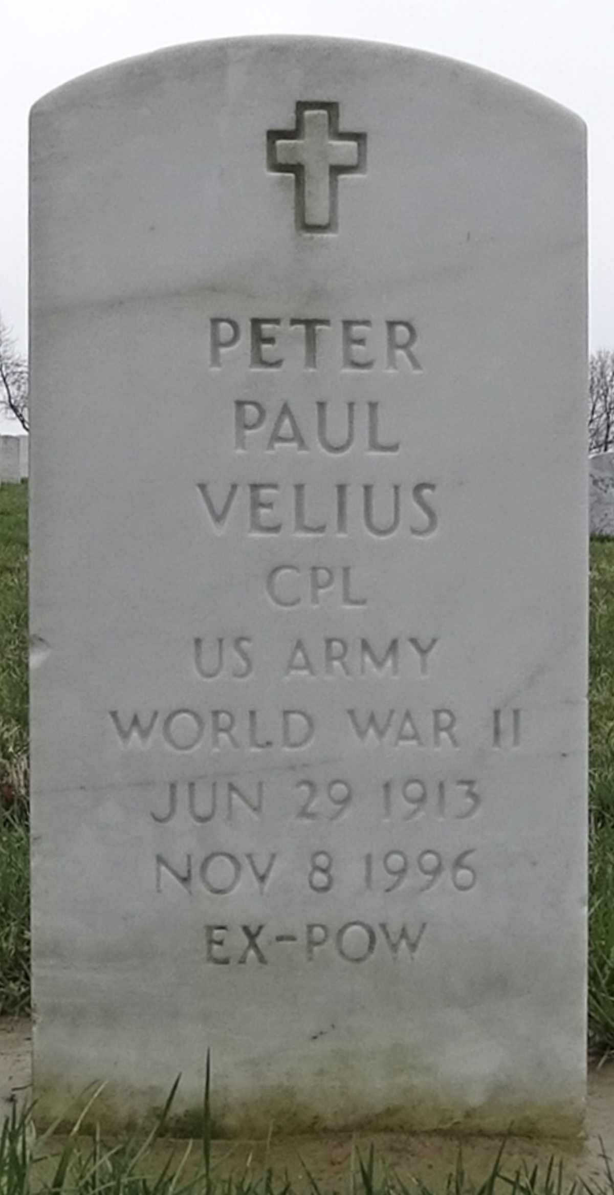 Gravesite marker image for peter paul velius