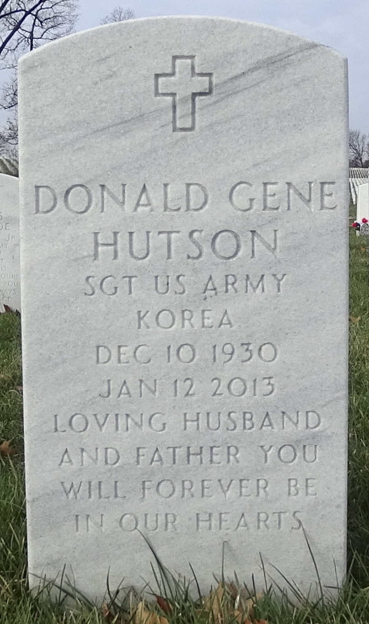 Gravesite marker image for donald gene hutson