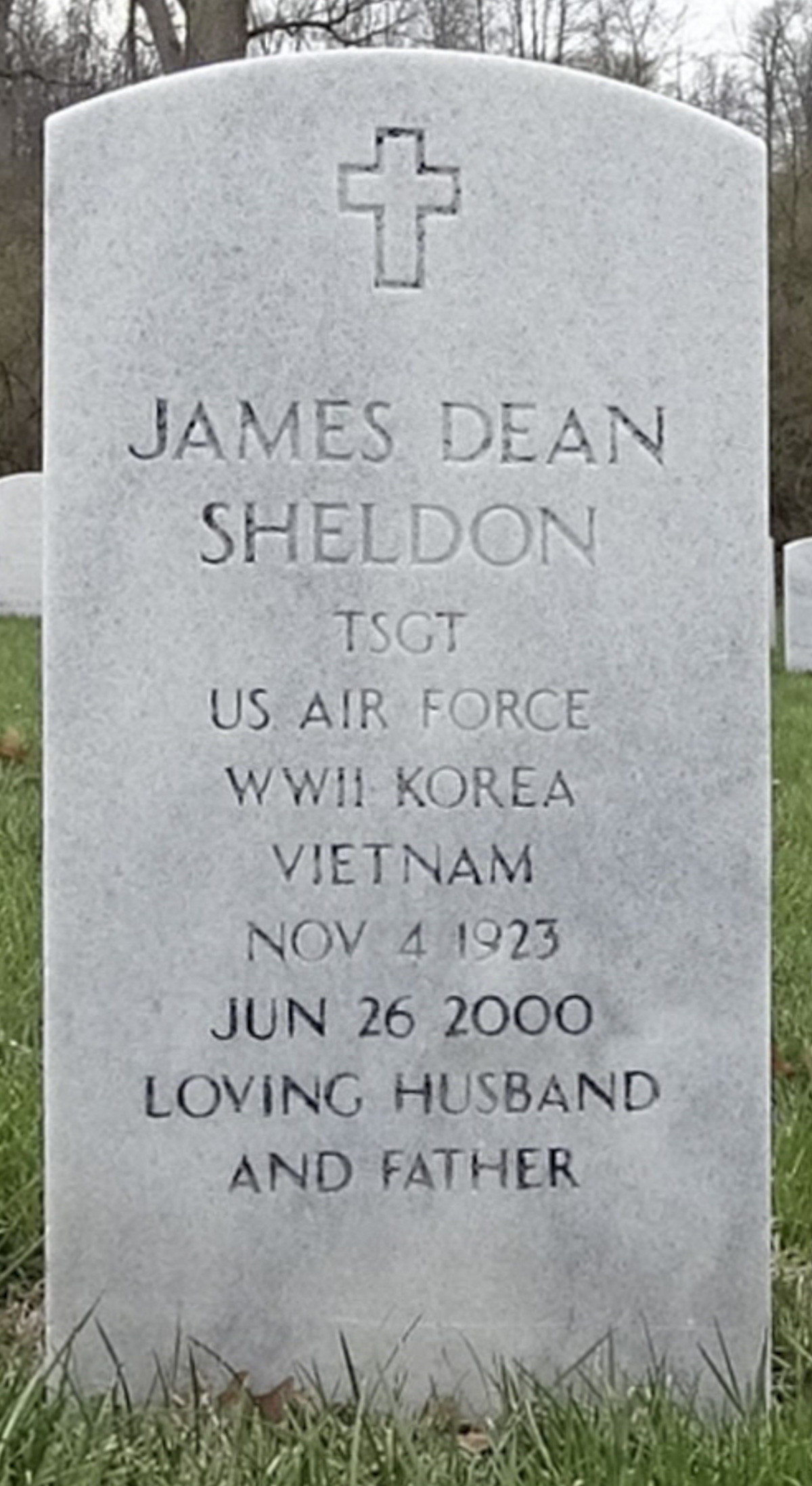Gravesite marker image for james dean sheldon