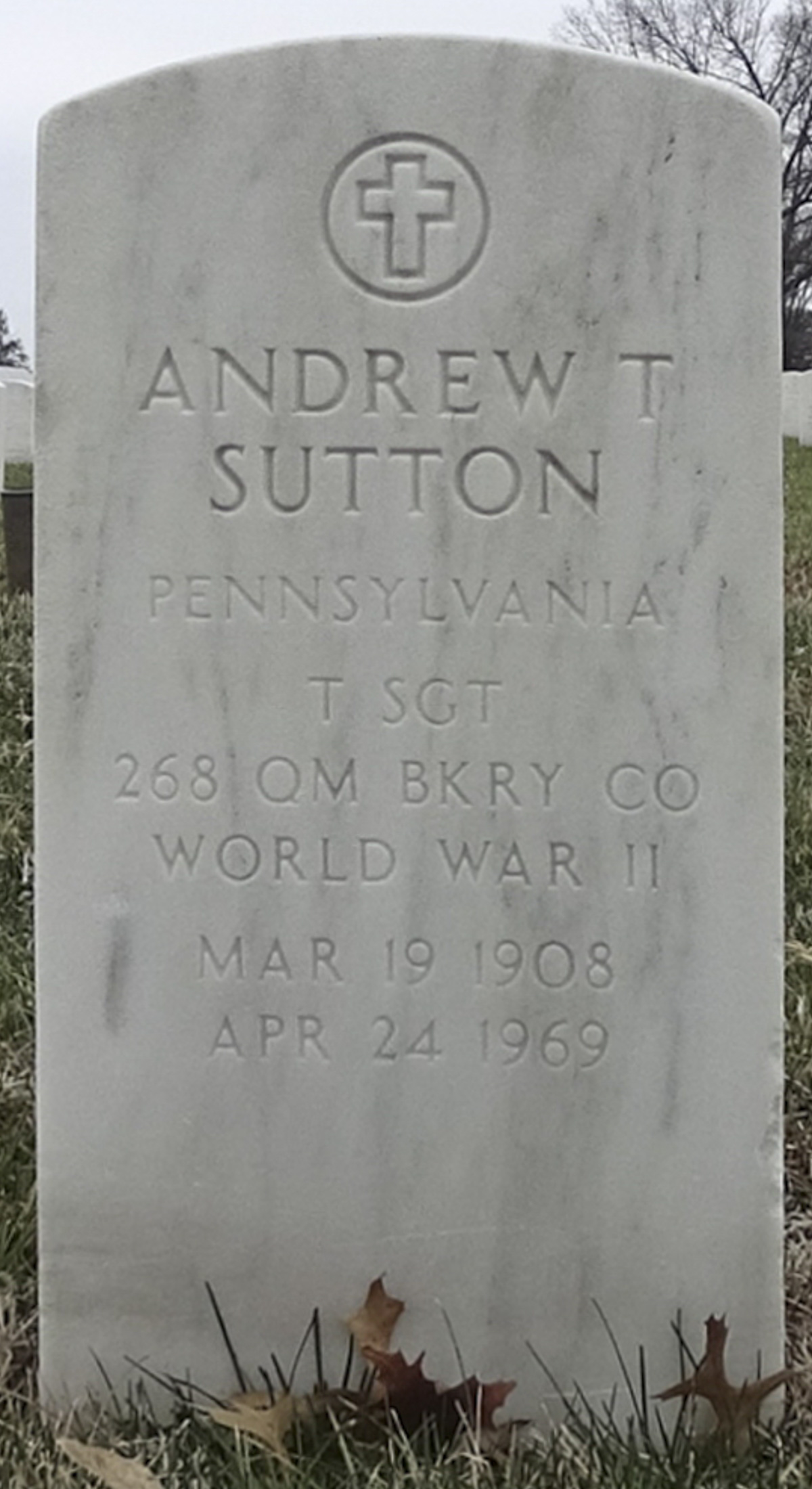 Gravesite marker image for andrew t sutton
