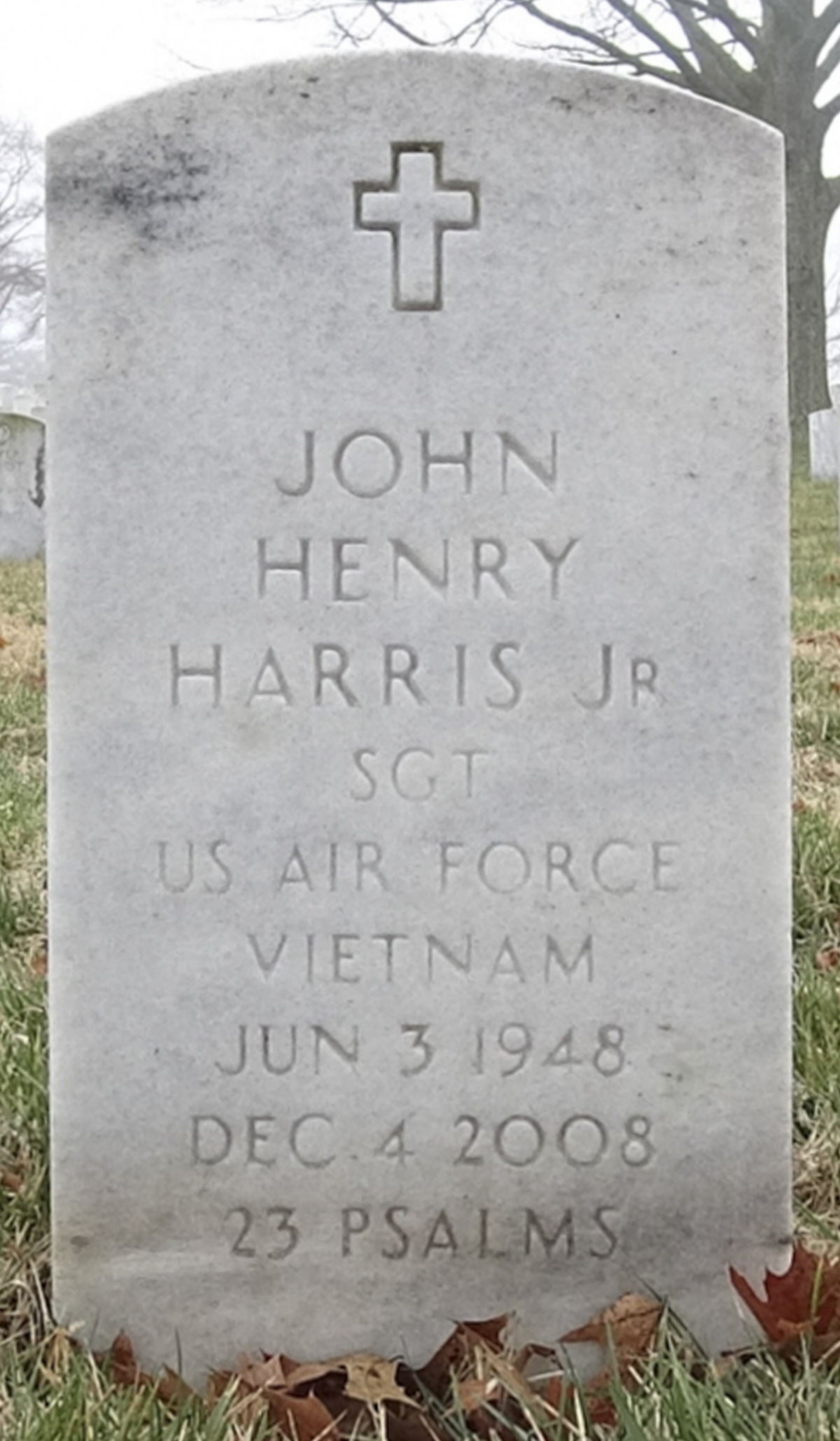 Gravesite marker image for john henry harris jr