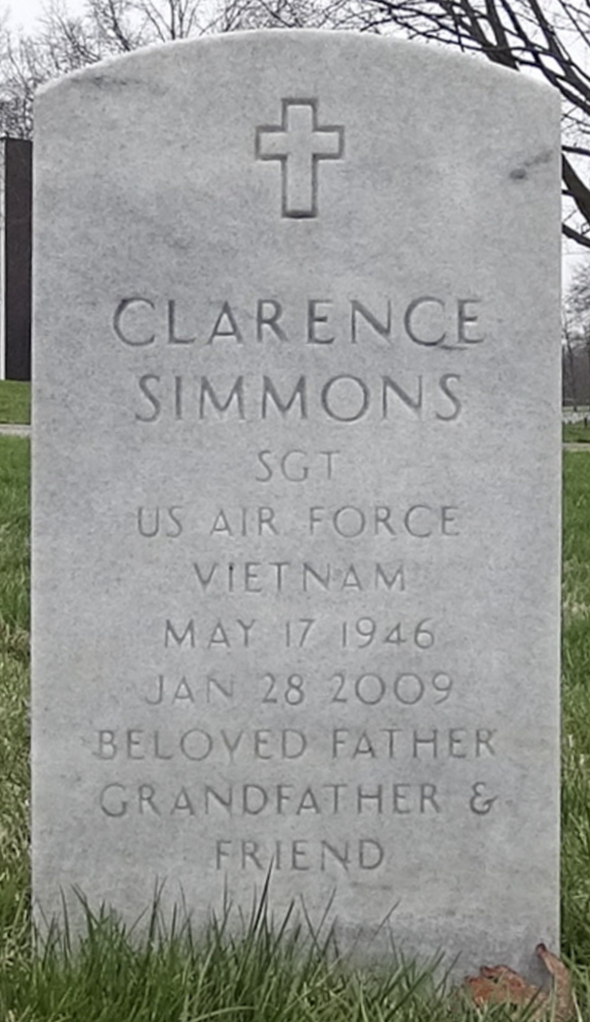 Gravesite marker image for clarence simmons
