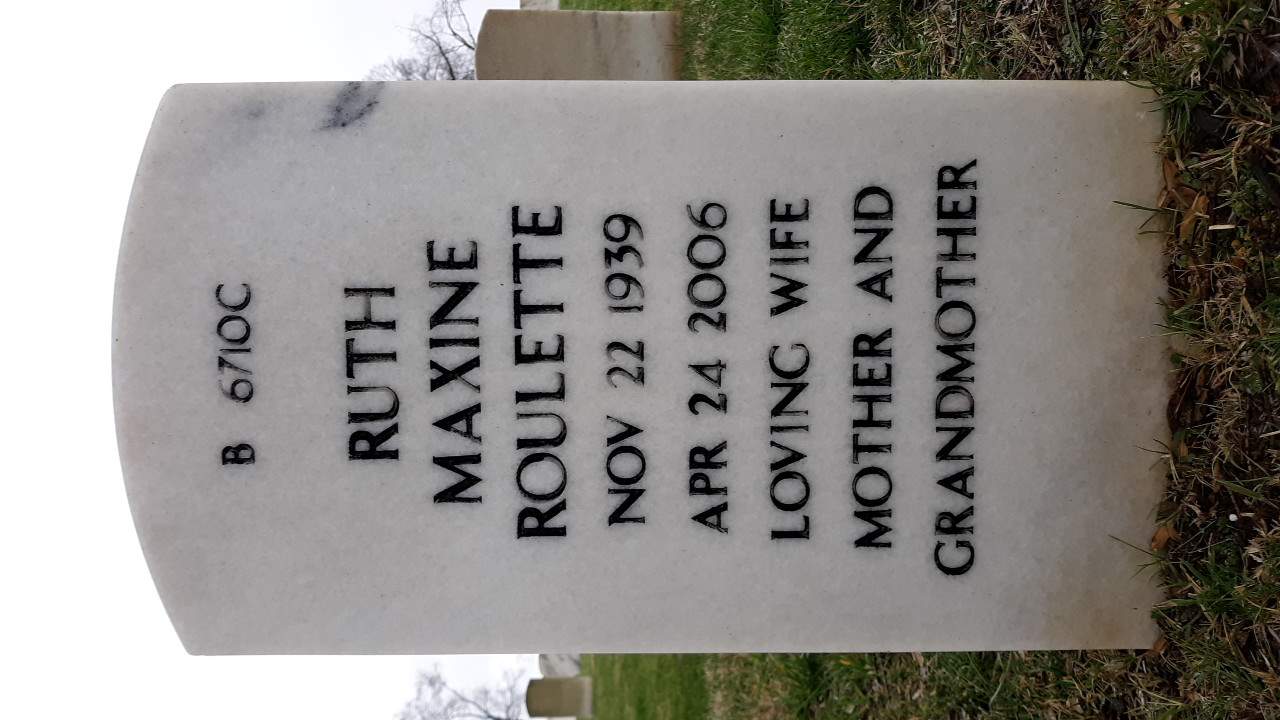 Gravesite marker image for james houston roulette