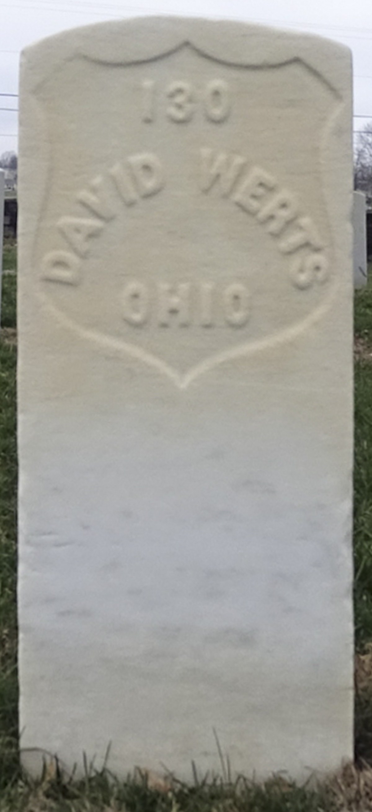 Gravesite marker image for david werts