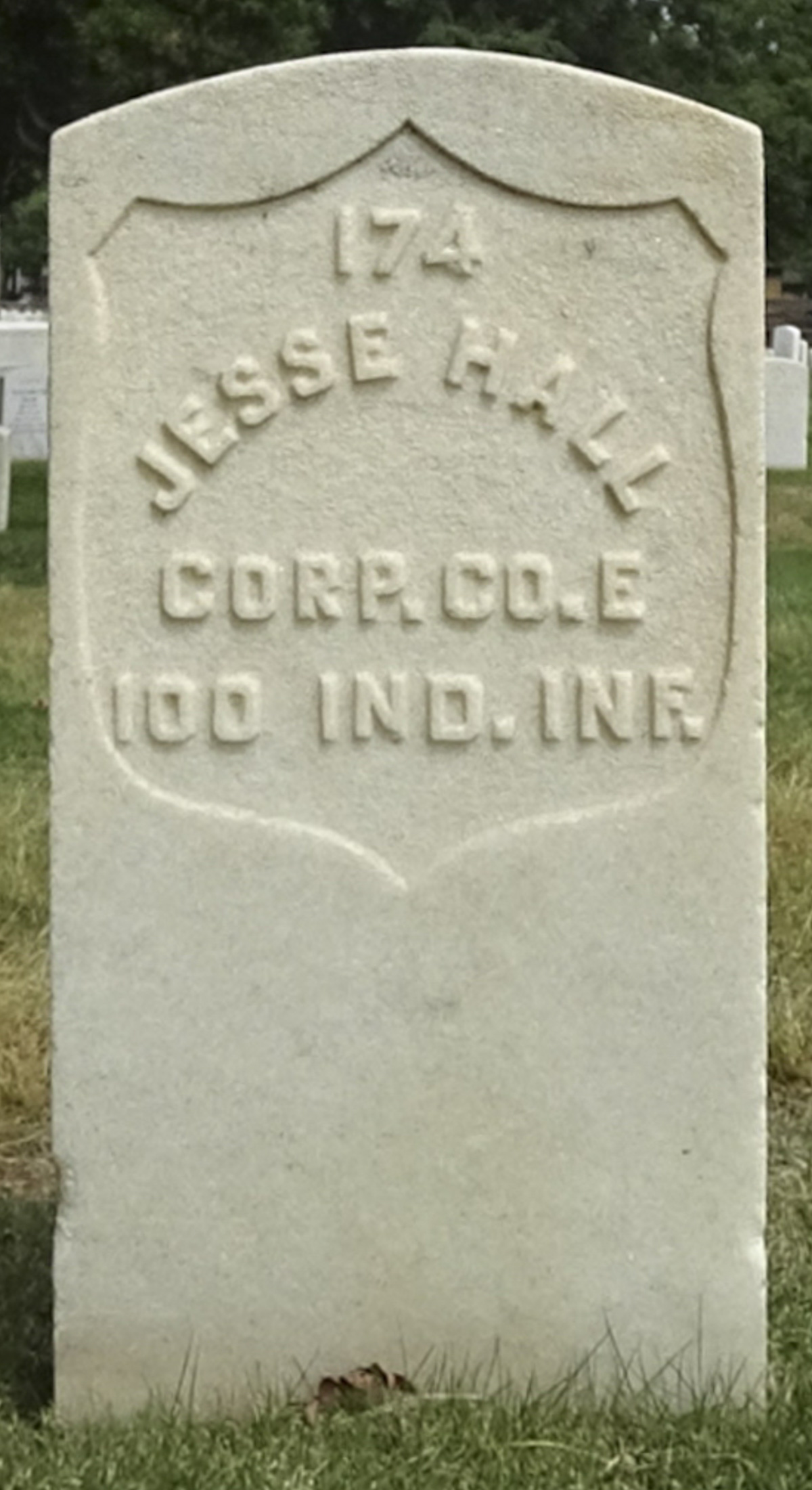 Gravesite marker image for jesse hall