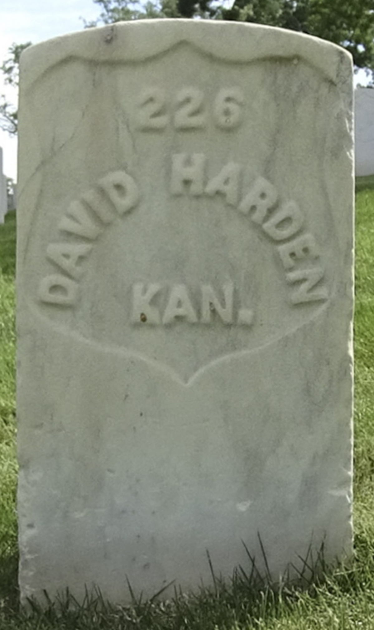 Gravesite marker image for david harden