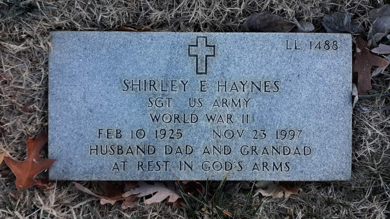 Gravesite marker image for shirley e haynes