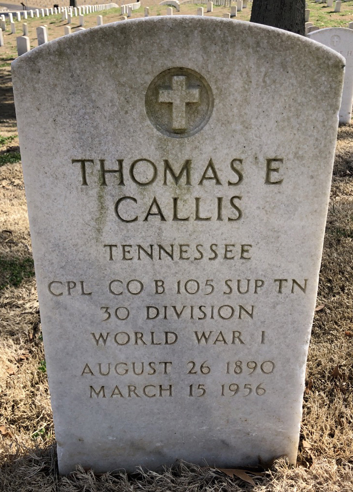 Gravesite marker image for thomas e callis
