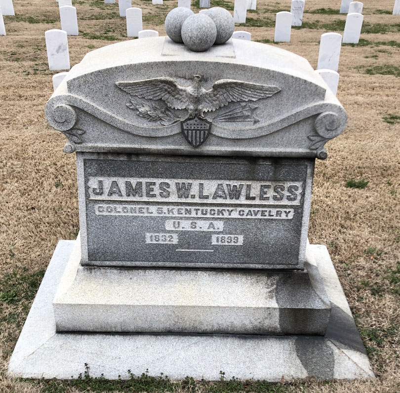 Gravesite marker image for james w lawless