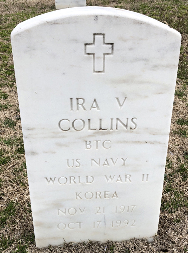 Gravesite marker image for ira v collins