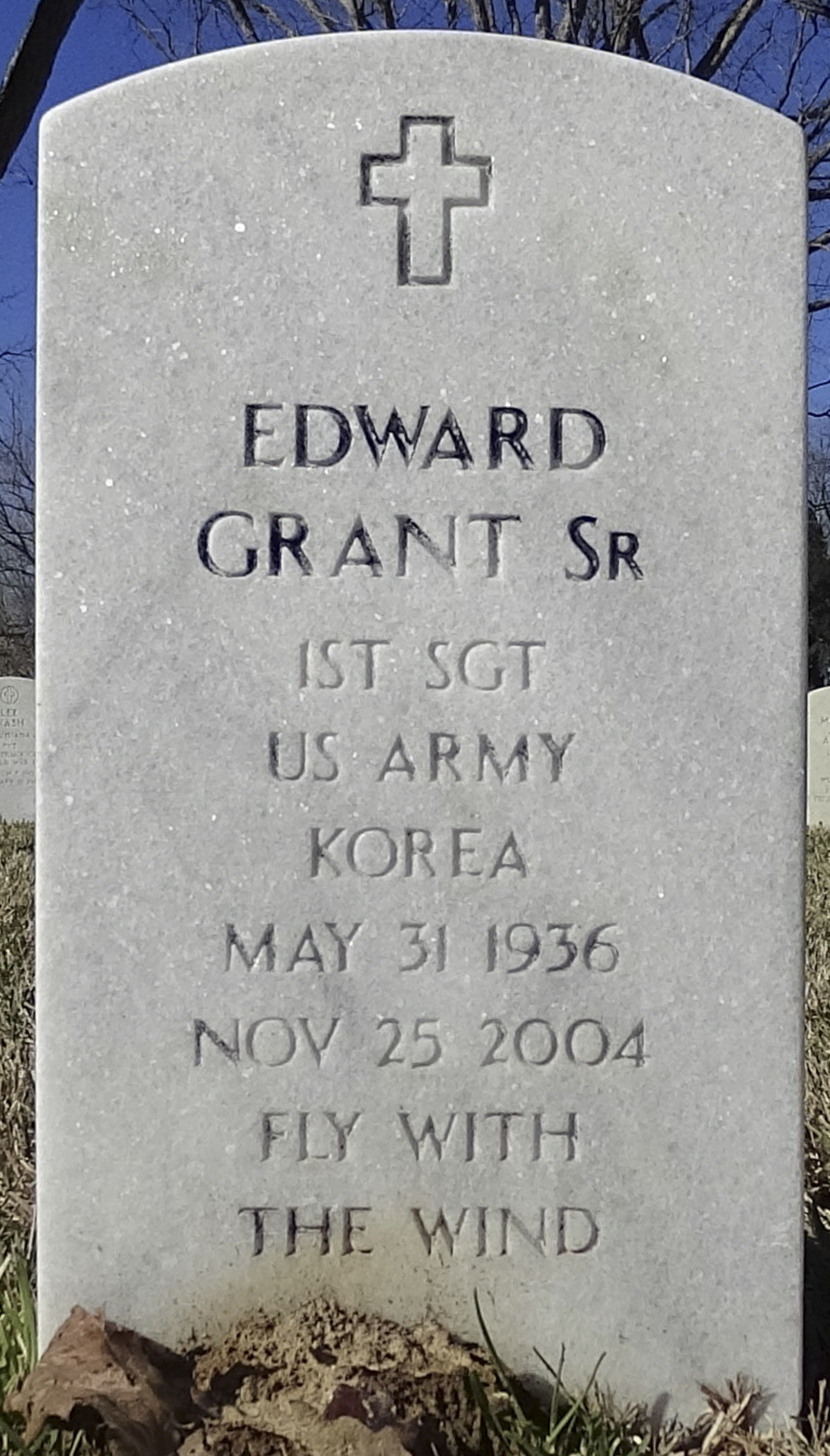 Gravesite marker image for edward grant sr