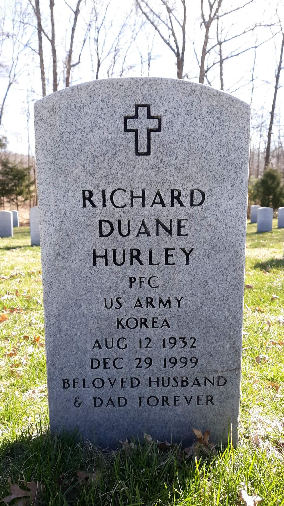 Gravesite marker image for richard duane hurley