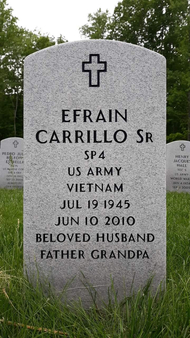 Gravesite marker image for efrain carrillo sr