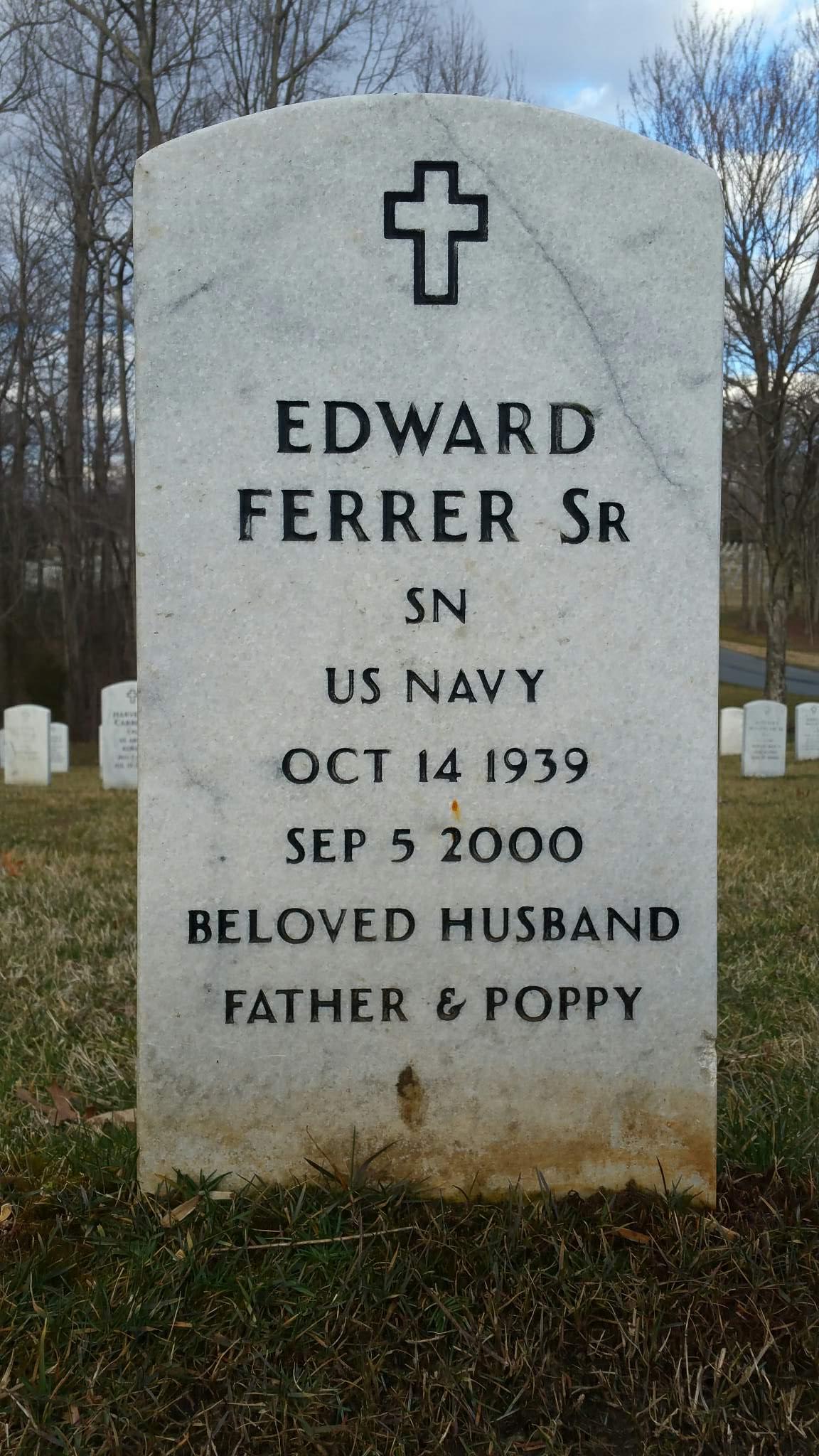 Gravesite marker image for edward ferrer sr