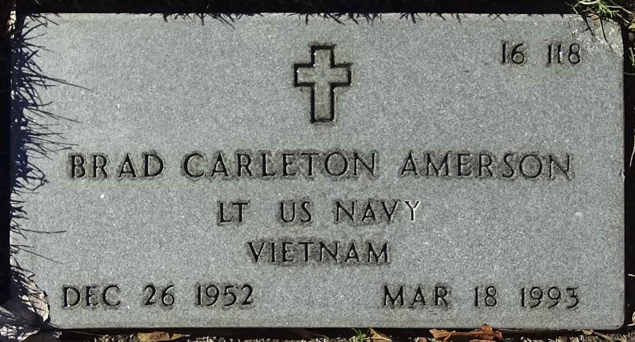 Gravesite marker image for brad carleton amerson