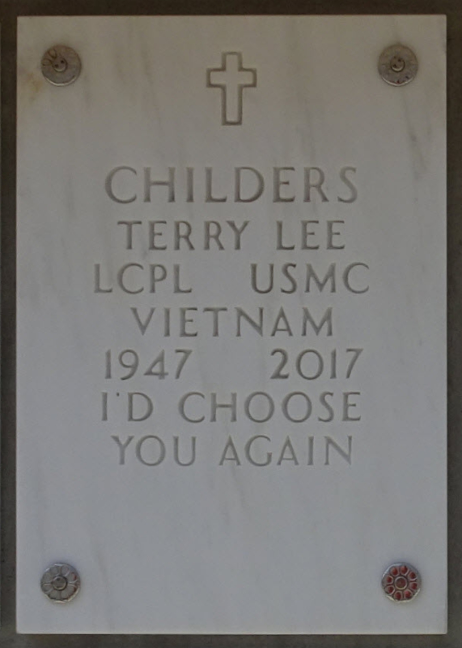 Gravesite marker image for terry lee childers