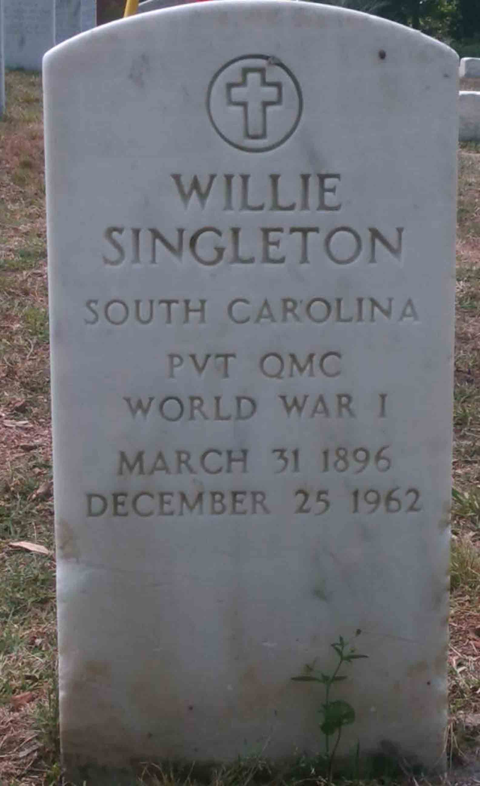 Gravesite marker image for willie singleton