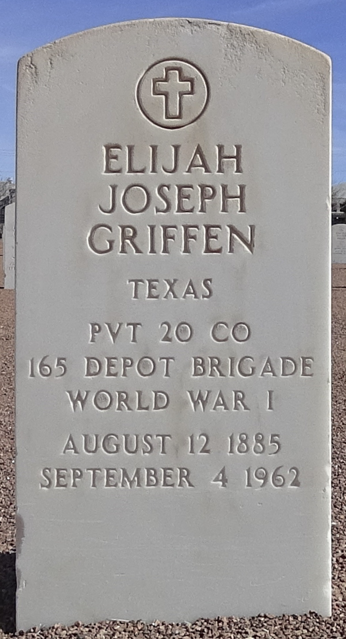 Gravesite marker image for elijah joseph griffen