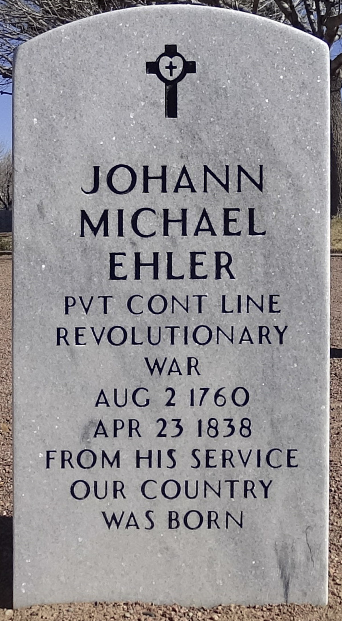Gravesite marker image for johann michael ehler