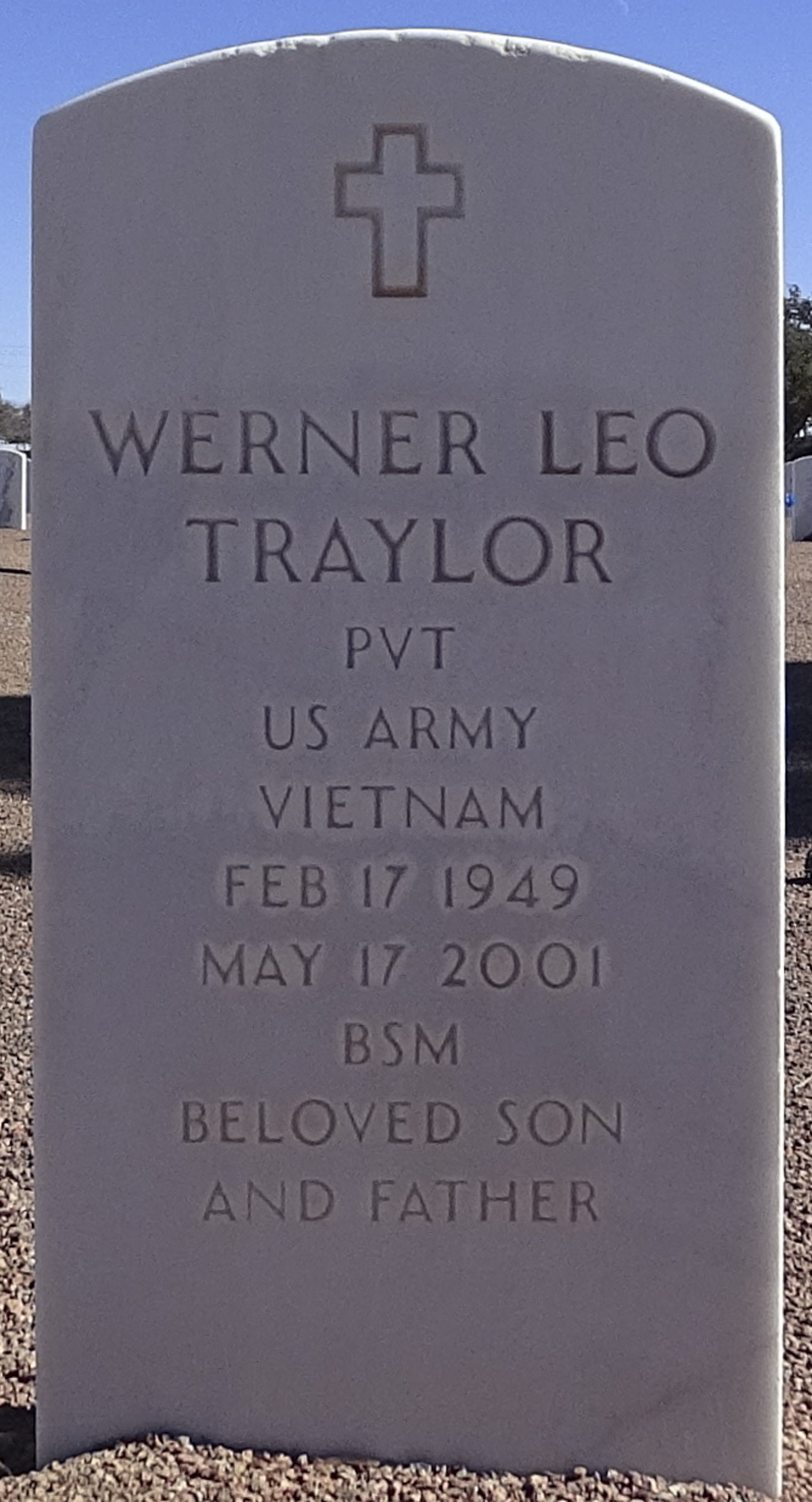 Gravesite marker image for werner leo traylor