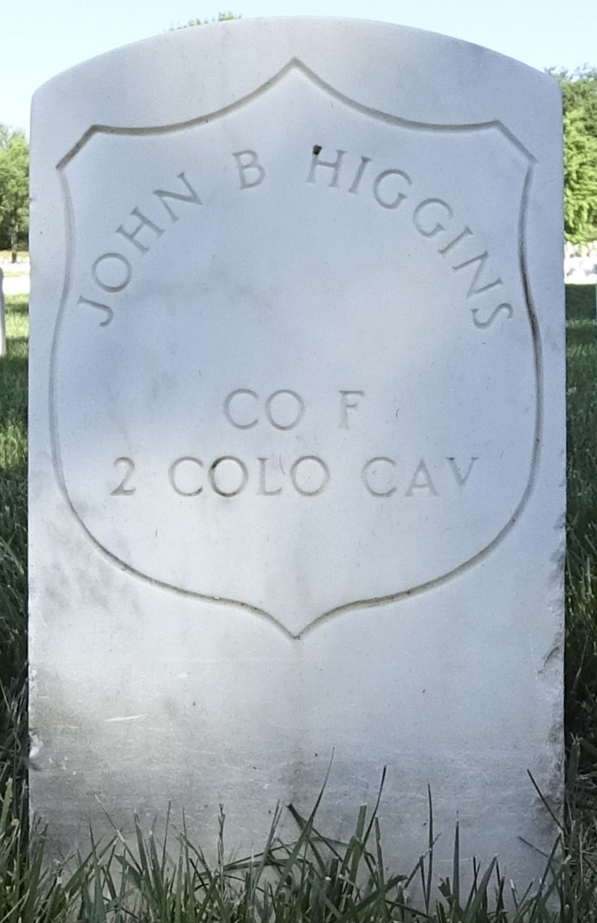 Gravesite marker image for john b higgins