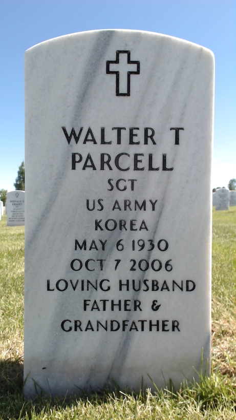 Gravesite marker image for walter t parcell