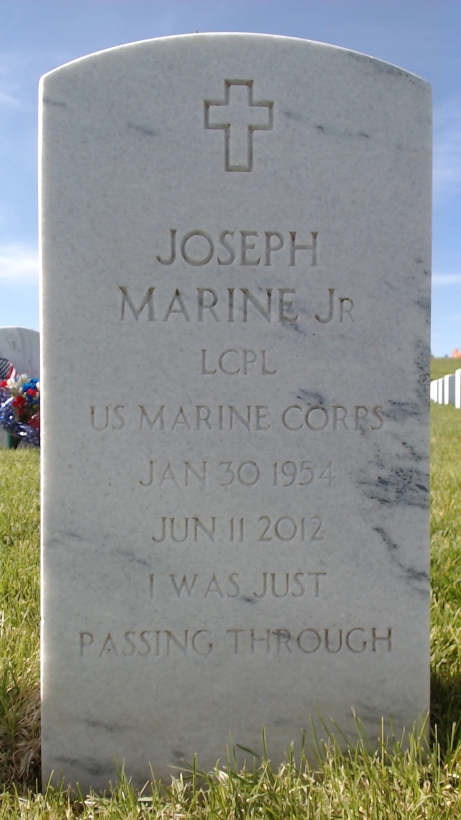 Gravesite marker image for joseph marine jr