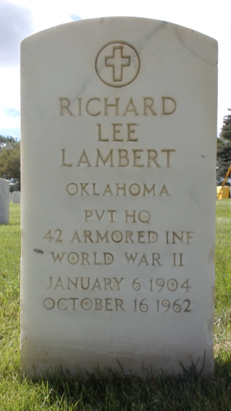 Gravesite marker image for richard lee lambert