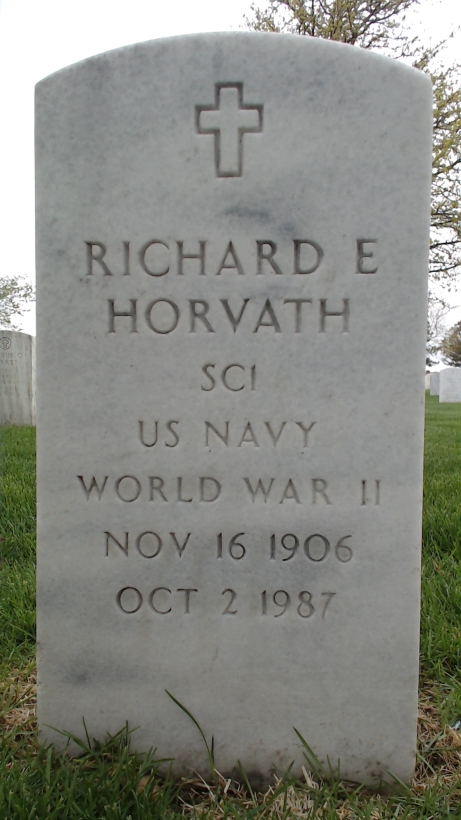 Gravesite marker image for richard e horvath