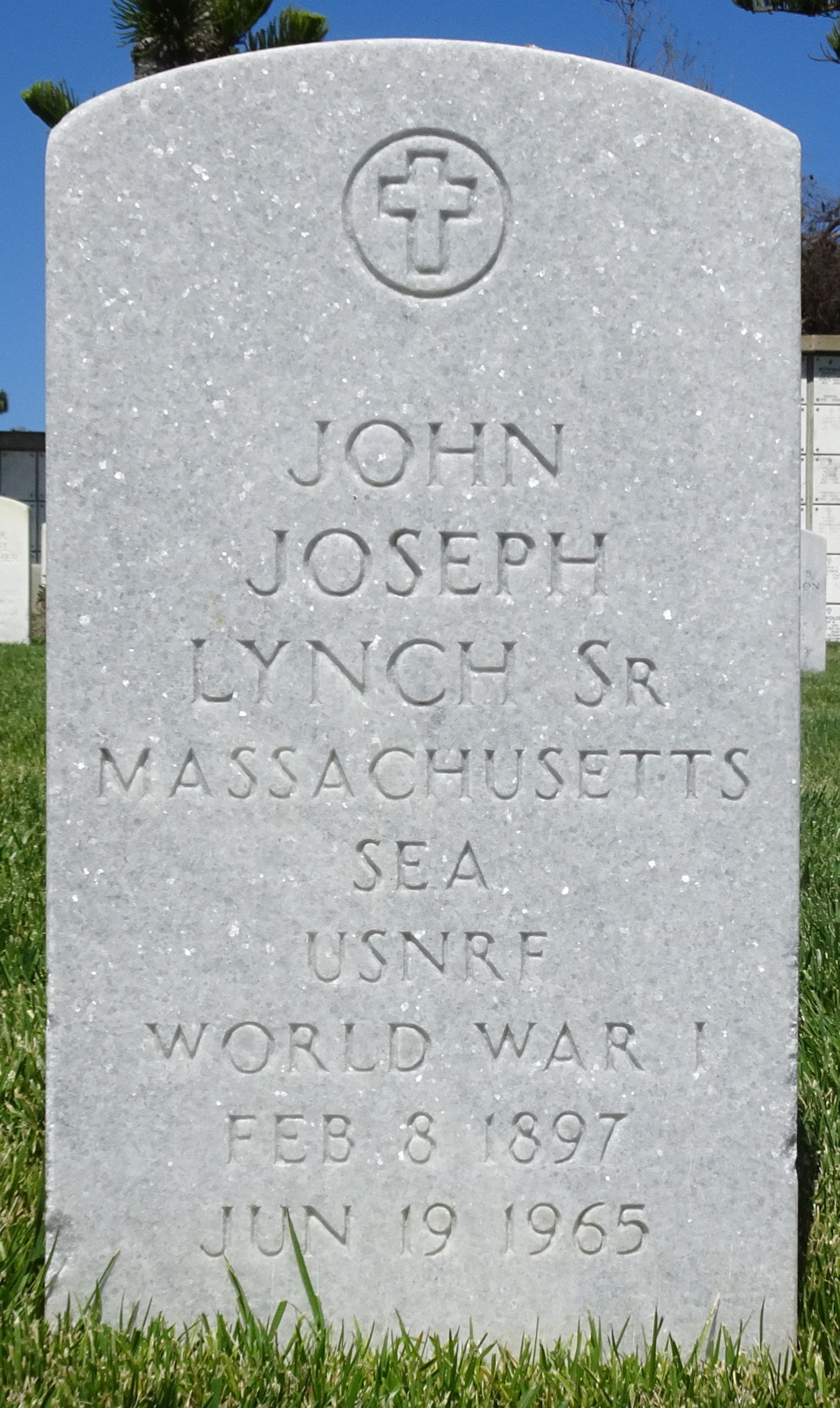 Gravesite marker image for john joseph lynch sr