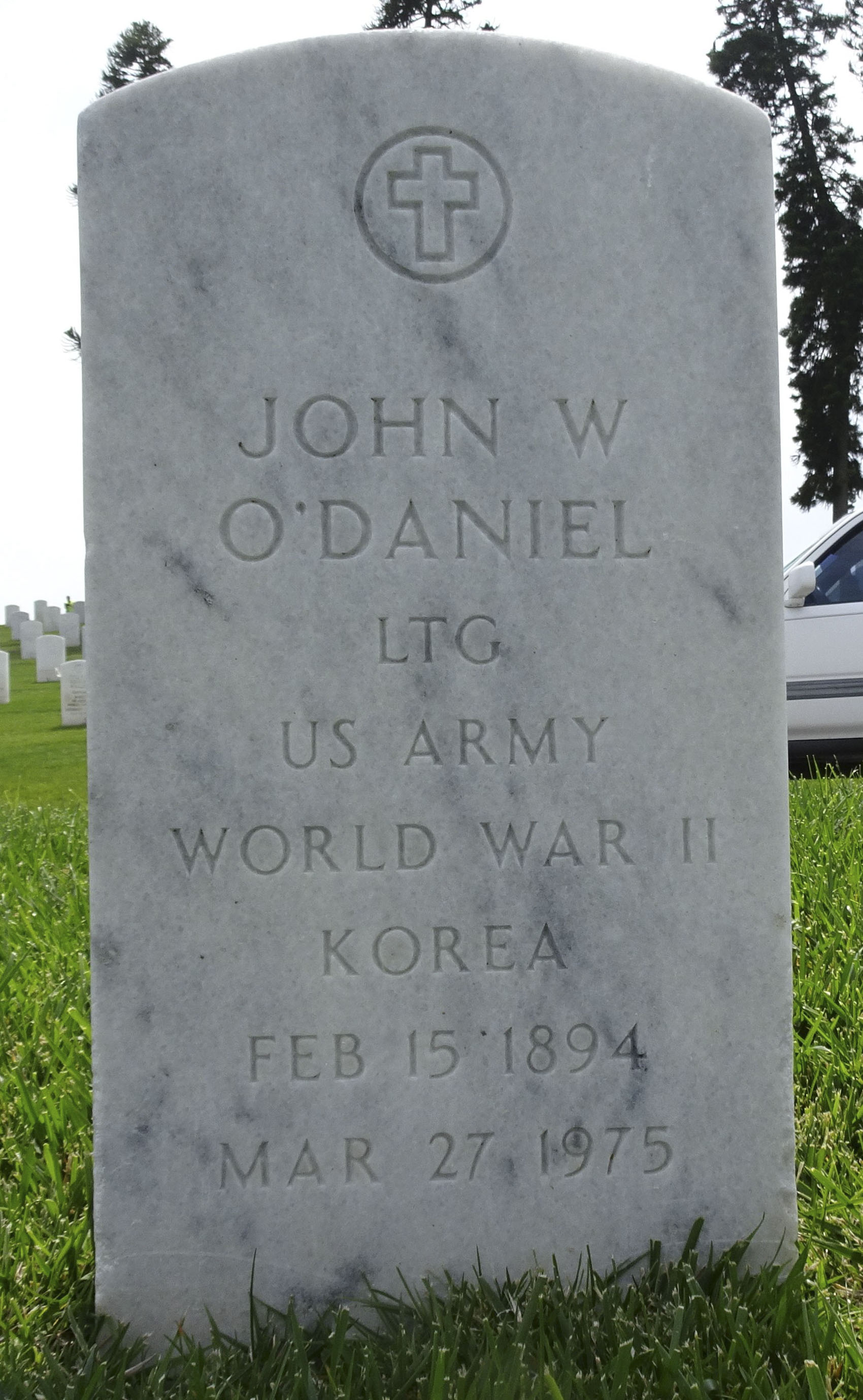 Gravesite marker image for john w odaniel