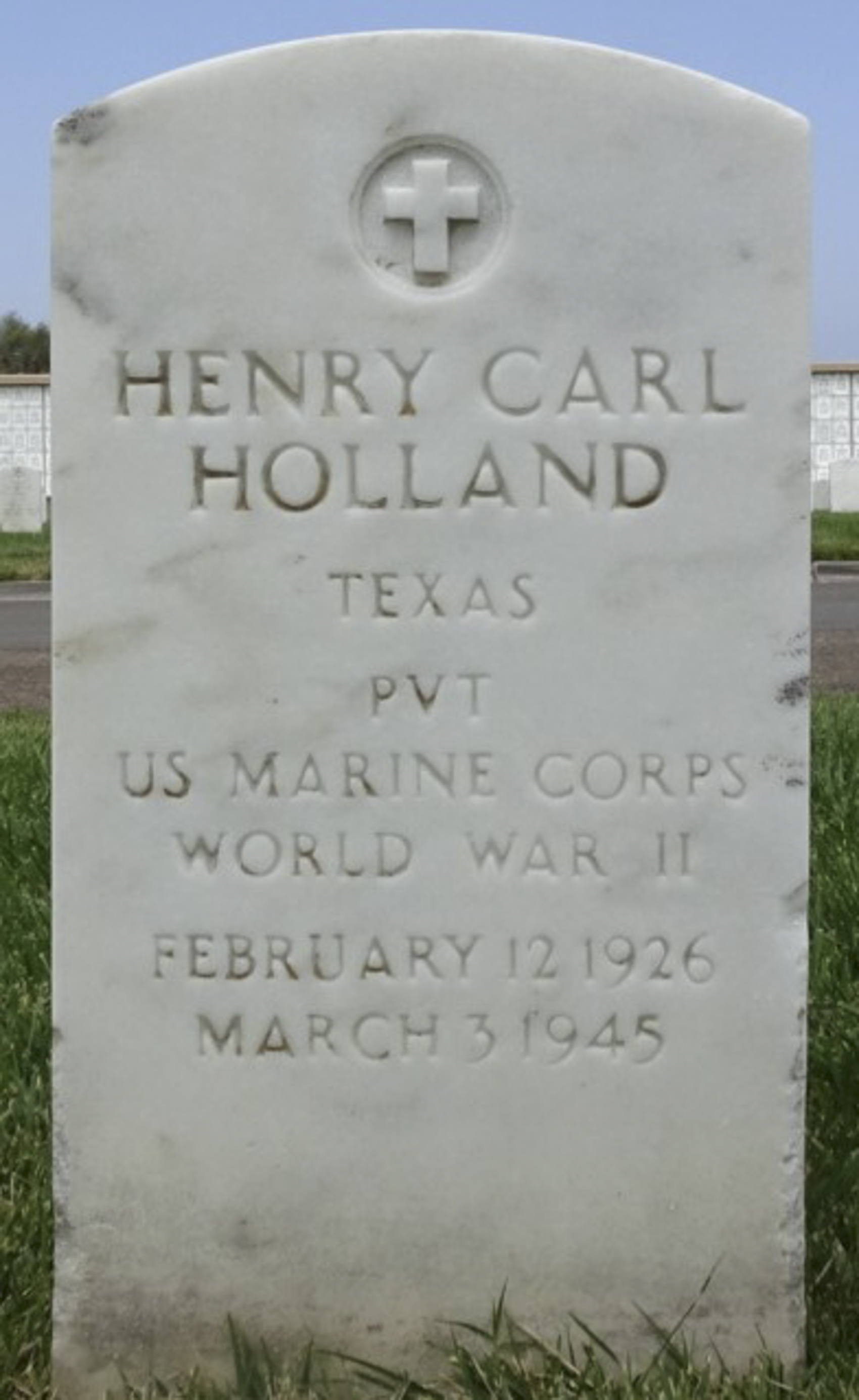 Gravesite marker image for henry carl holland