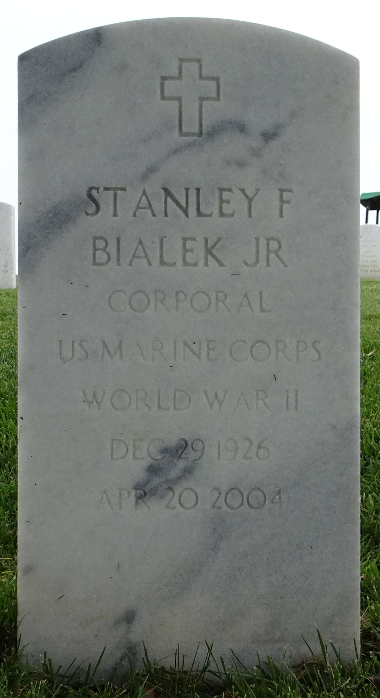 Gravesite marker image for stanley francis bialek jr