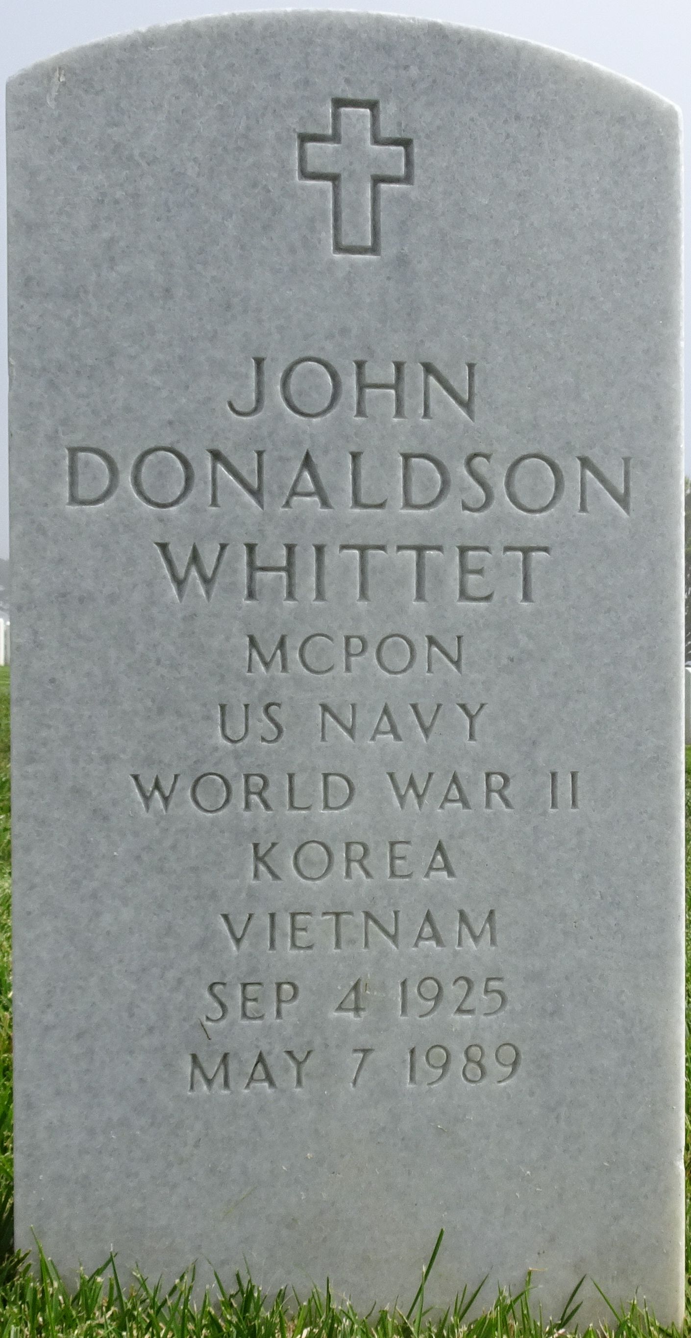 Gravesite marker image for john donaldson whittet